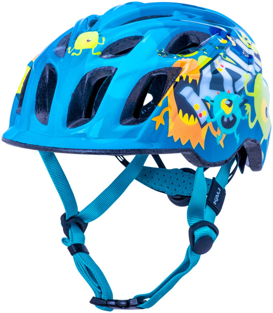 Kali Protectives Chakra Youth Helmet Flora Gloss Blue